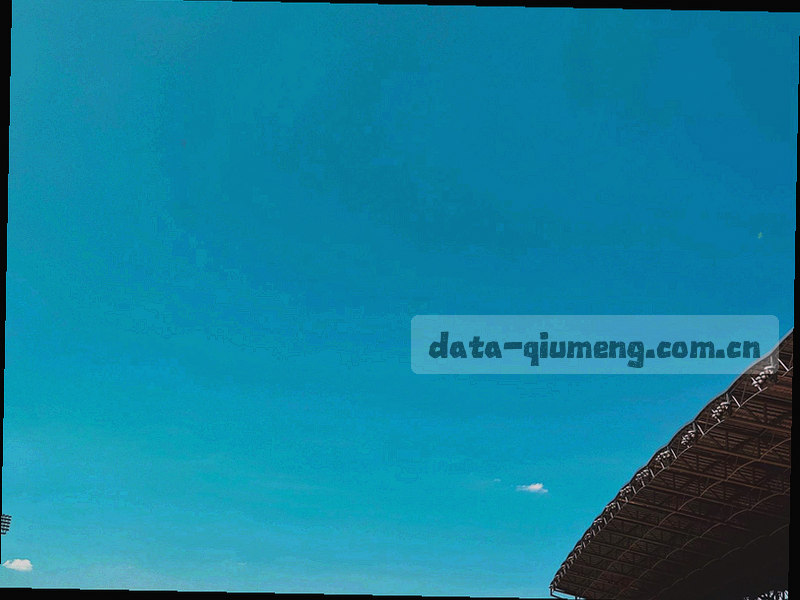 足球比赛射门瞬间与数据面板